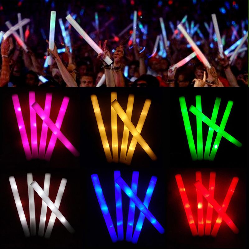 Flashing Led Foam Sticks Party - 30/50 sztuk Led pianki Bar świecące