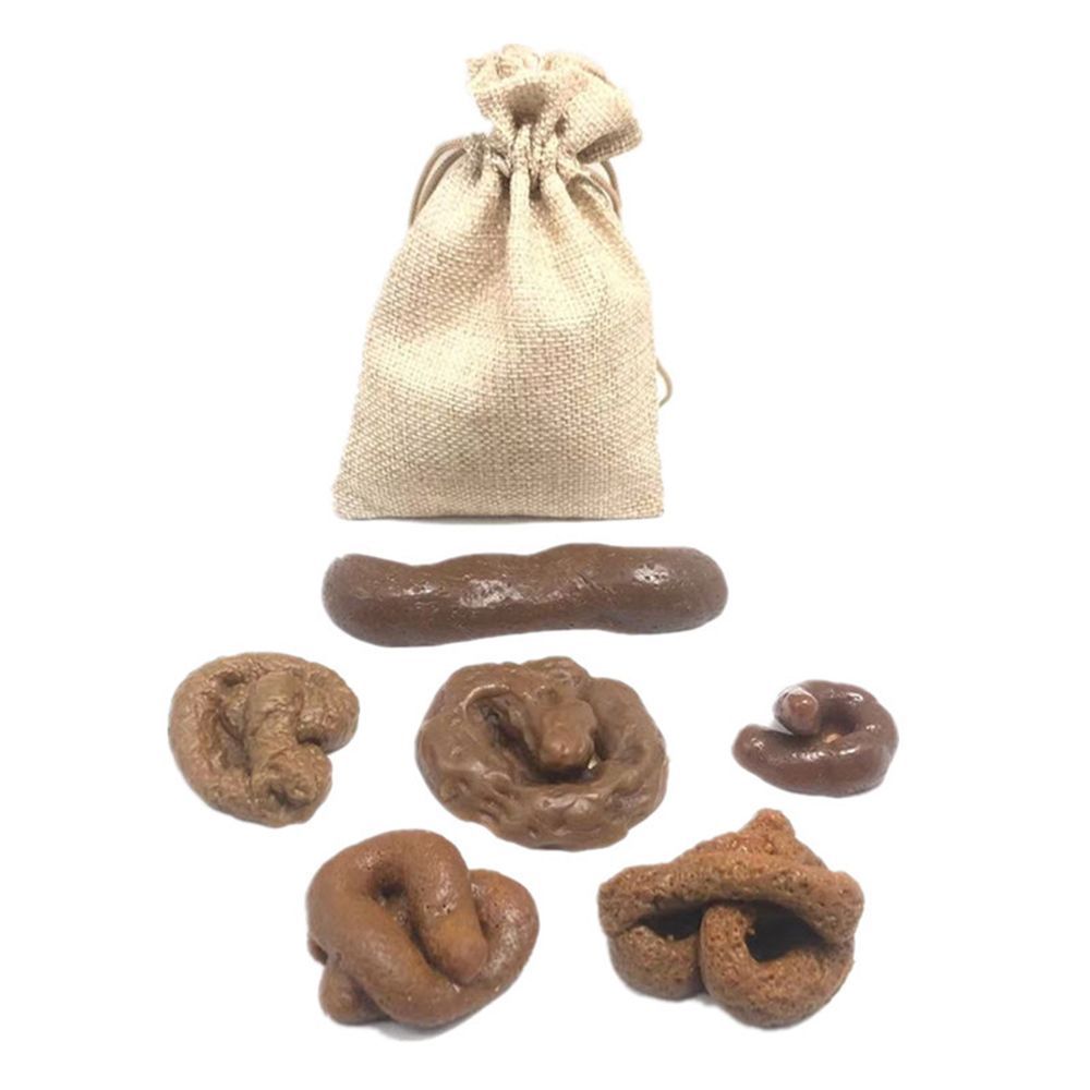 Fake Poop Gag Gift - 6 szt. Zabawny antystresowy prezent w