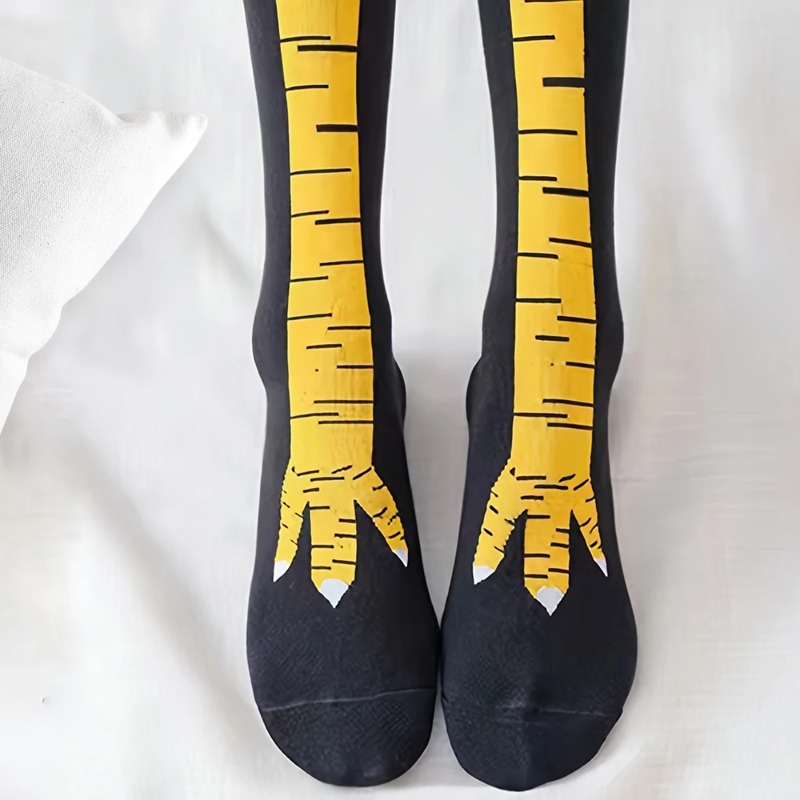 1/2/5 Par Damskich Podkolanówe – Funny Chicken Leg Socks recenzja i cena