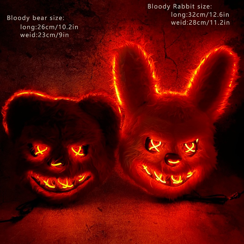 Maska na twarz z podświetlenie – Led Purge Mask Halloween recenzja i cena