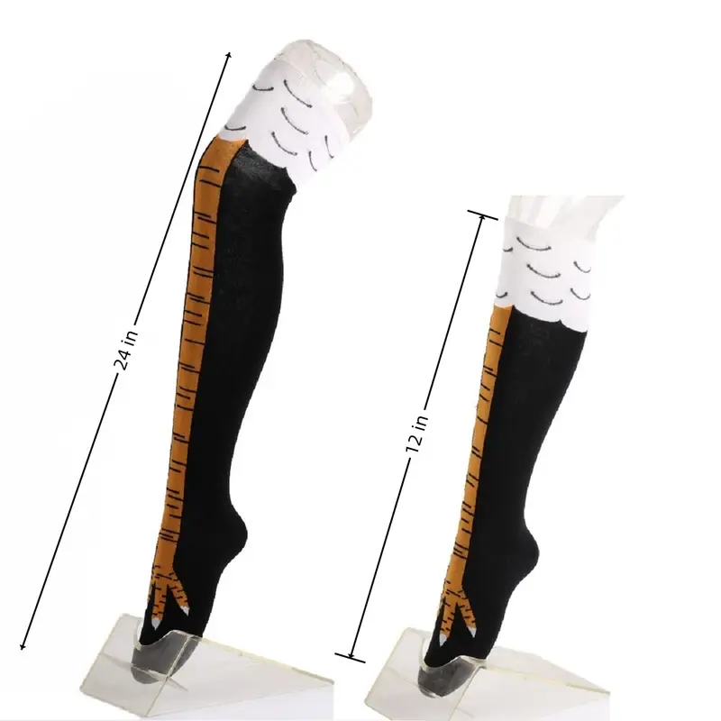 1/2/4 Pary Damskie Podkolanówk – Funny Chicken Leg Socks recenzja i cena