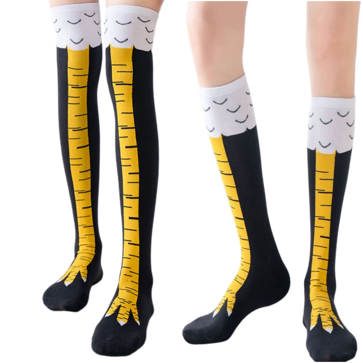 Kobiety zakolanówki pończochy  – Funny Chicken Leg Socks recenzja i cena