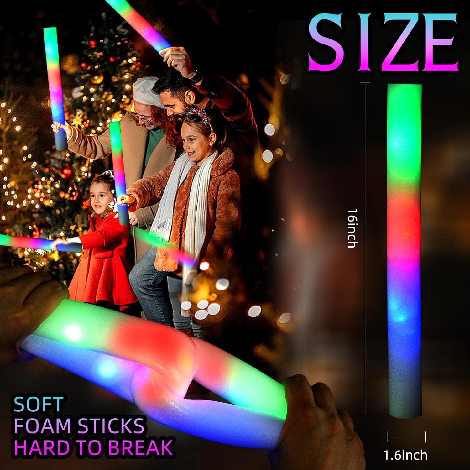 30 sztuk piankowych pałeczek ś – Flashing Led Foam Sticks Party recenzja i cena