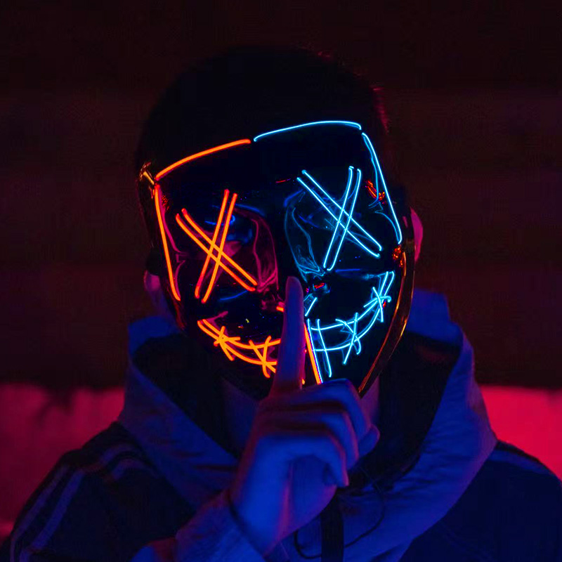 Bezprzewodowe Neonowe Świecące – Led Purge Mask Halloween recenzja i cena