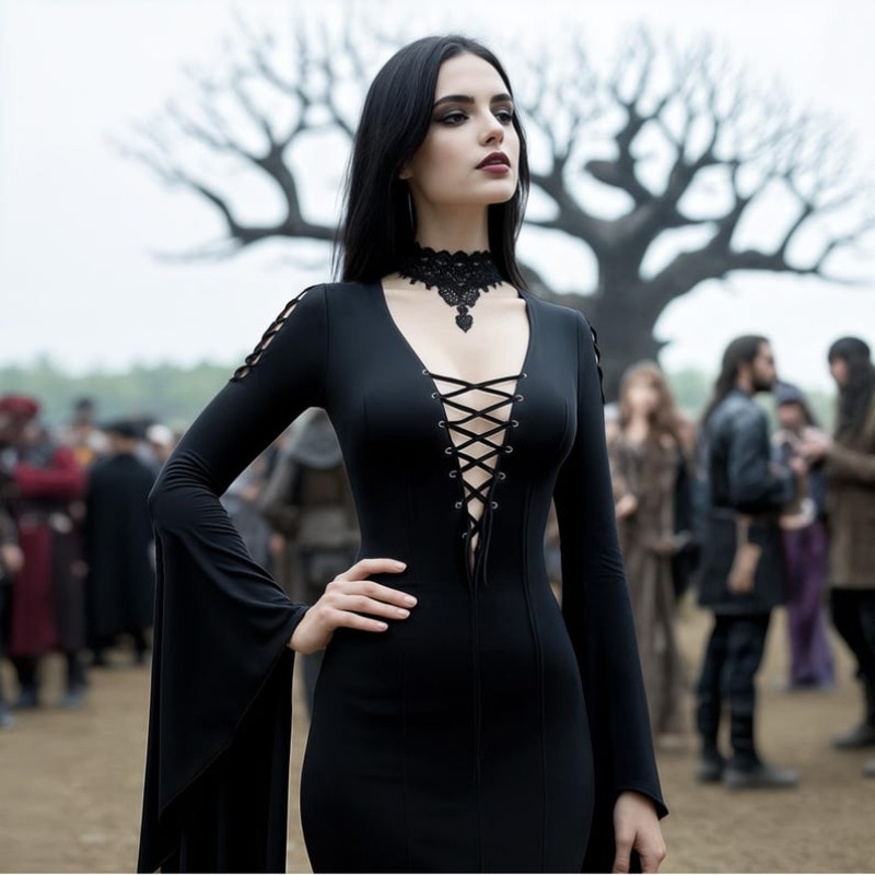 Średniowieczny Gotycki Strój W – Medieval Renaissance Dress Women recenzja i cena