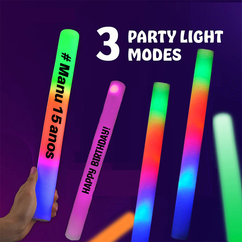 30 LED-owych świetlnych pałecz – Flashing Led Foam Sticks Party recenzja i cena