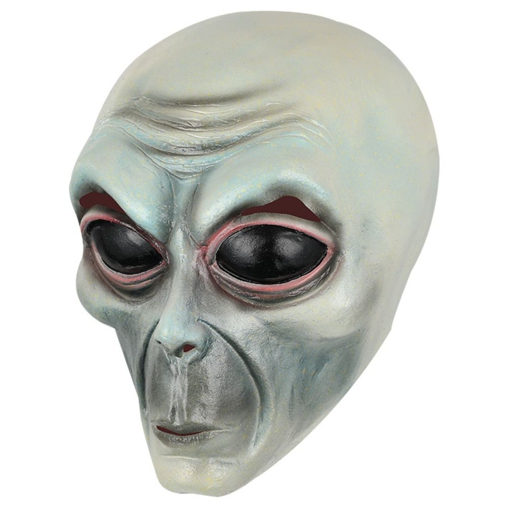 Maska obcej z lateksu, zielona – Latex Alien Mask Realistic recenzja i cena